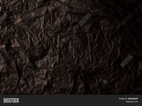 Crumpled Black Paper Image Photo Free Trial Bigstock