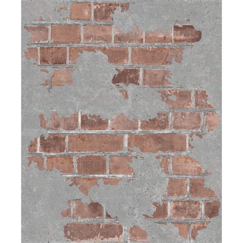 Muriva Cemented Brick Red L77608 Wallpaper Wallpaper From