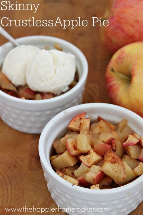 Skinny Apple Pie This Crustless Apple Pie Is The Perfect Low Calorie Dessert To Satisfy Your