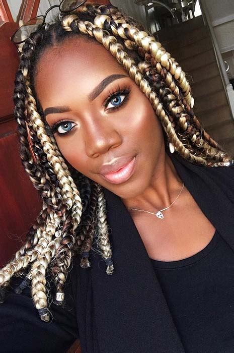 Step up your braid game. 23 Big Box Braids Hairstyles for Black Hair | Page 2 of 2 ...