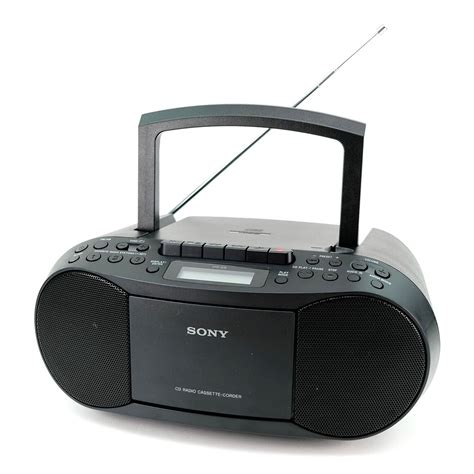 Sony Boombox Portable CD And Cassette Player With AM FM Radio CFD S70 Black