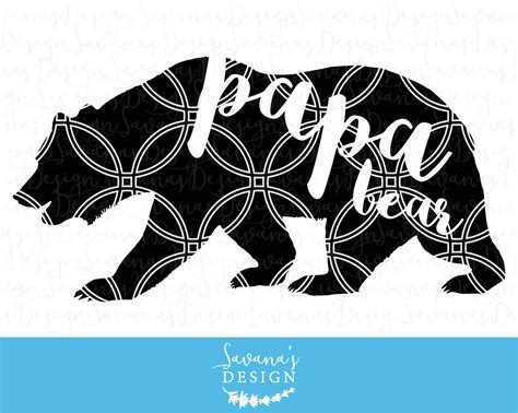 Papa Bear Svg Cut Files And Clipart ~ Illustrations ~ Creative Market