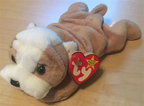 Ty Beanie Babies 1996 Wrinkles The Bulldog With Mint Tags Etsy