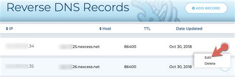 Createedit Reverse Dns Records In The Nexcess Client Portal Nexcess