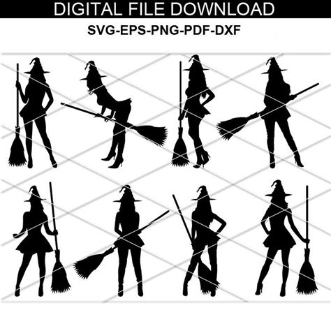 sexy witch svg sensual witch svg cute witch ladies flying witch svg witch hat svg witch