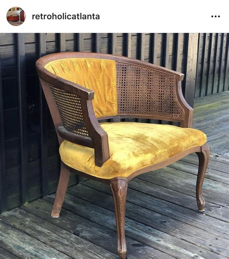 Shop for mid century modern chairs at crate and barrel. Mid Century Modern Barrel French accent cane back velvet ...