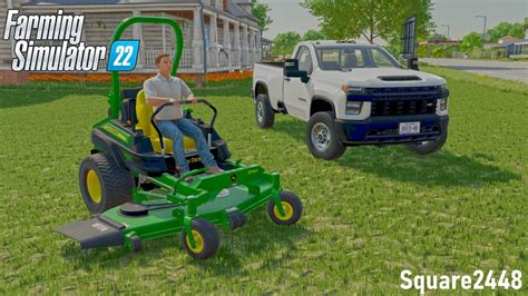 Lawn Care With John Deere Zero Turn Roleplay Farming Simulator 22