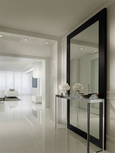 Mirrored Walls Harbor All Glass And Mirror Inc Contemporary Hallway