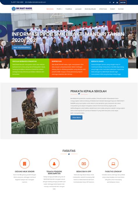 Contoh video company profile sekolah, kampus, lembaga, pendidikan, pesantren, smk, sma, smu, smp. 13 Contoh Website Sekolah yang Menarik dan Modern