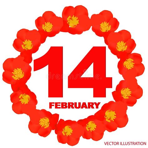 February 14 Icon For Planning Important Day Banner For Holidays