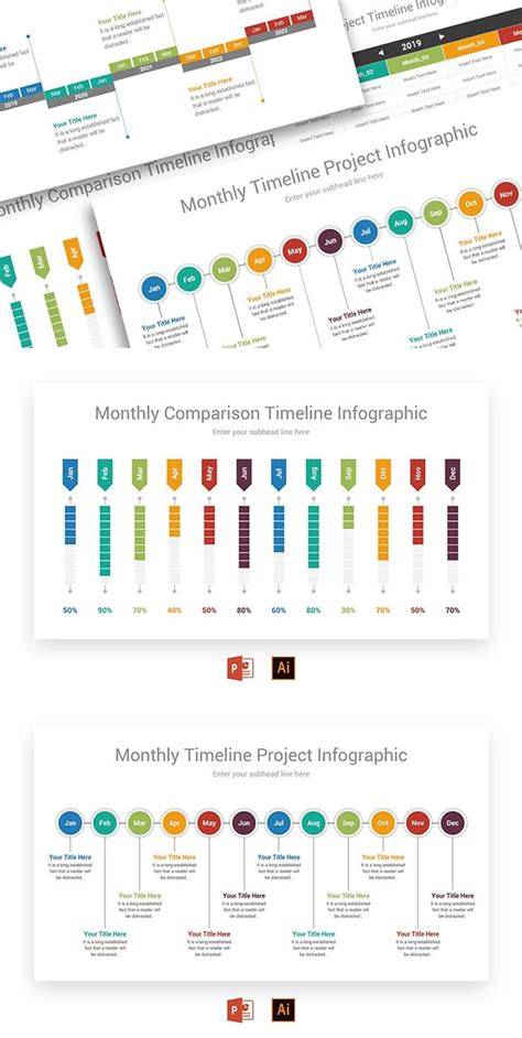 Monthly Timeline Infographics Timeline Infographic Infographic Graphing