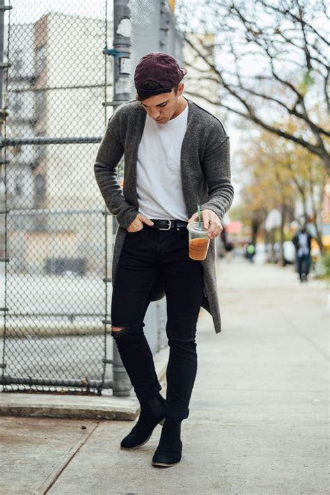 This type of boots is a must have for every man. Men's Fashion Blogger Justin Livingston wears Topman Jacket Distressed Denim Black Chelsea Boots ...