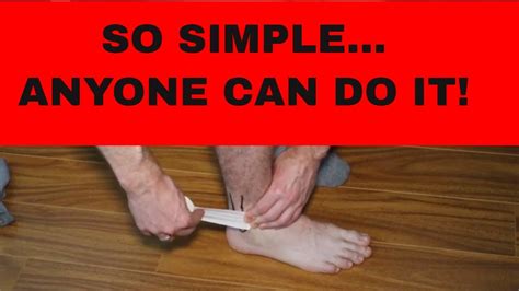 An Easy 20 Second Tape Job For Old Ankle Sprains Youtube