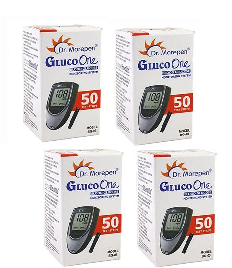 Dr Morepen Bg Blood Glucose Test Strips S Pack Pack Of