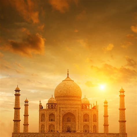 Taj Mahal Sunset Stock Photos Pictures And Royalty Free Images Istock