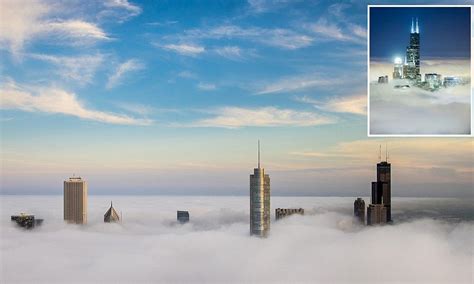 Stunning Images Of Skyscrapers Piercing Through Clouds In Chicago