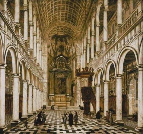Interior Of The Jesuit Church At Antwerp By Ehrenberg Wilhelm Schubert Van
