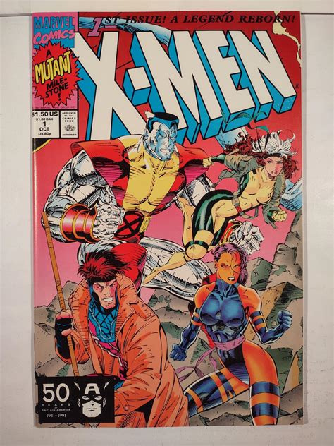 X Men 1 Cover B 1991 Comic Books Copper Age Marvel X Men