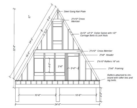 Our A Frame Cabin A Frame Elevations And Sketches