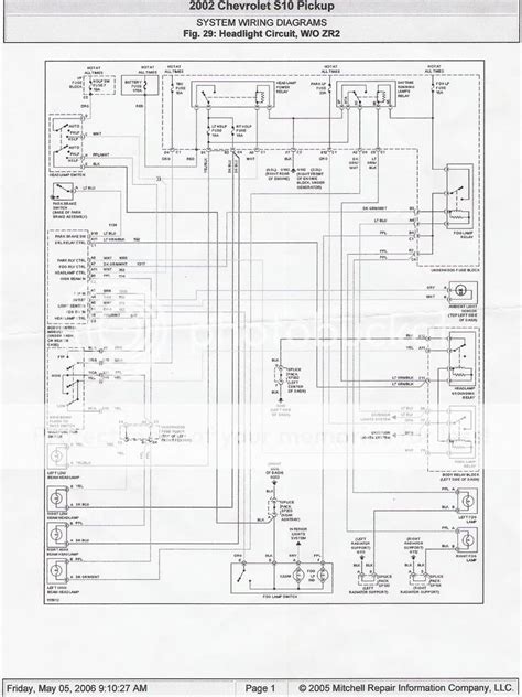 1999 S10 Tail Light Wiring Diagram