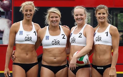 London 2012 Olympics Team Gb Beach Volleyball Stars Visit Westminster
