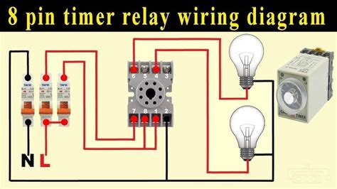 8 Pin Timer Relay Wiring Diagram Electrical And Electronics