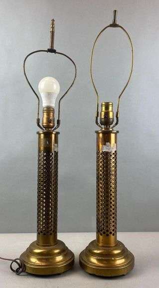 Pair Of Ww1 Trench Art Lamps Matthew Bullock Auctioneers