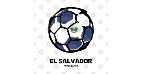 El Salvador Football Country Flag El Salvador Football Sticker