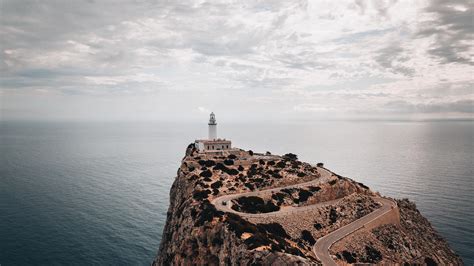 Lighthouse And Viewpoint Cap Formentor Majorca Spain 4k Wallpaper