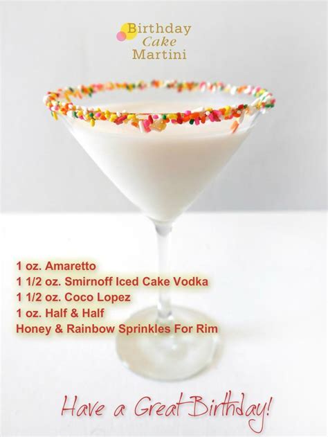 I used 2 ounces for each of these glasses but . birthday cake martini! I'm really on the fence about a ...
