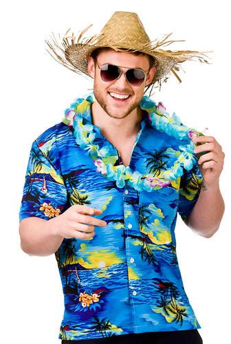 hawaiian shirts straw hat mens fancy dress beach party adults hawaii costume ebay