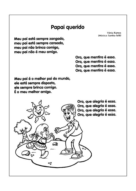 Músicas Para O Dia Dos Pais Com Desenhos Só Atividades