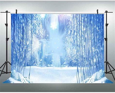 Vvm 7x5ft Winter Frozen Photography Backdrop White World Wonderland