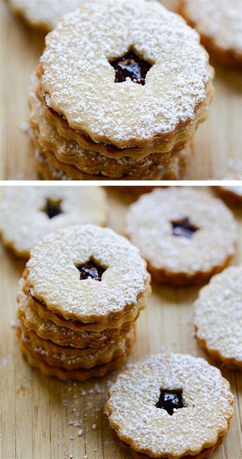Linzer Cookies Easy Holiday Recipes Sweet Recipes Desserts Sweet