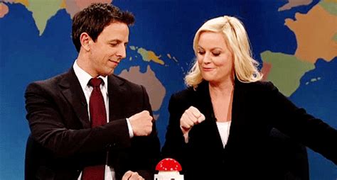 Amy Poehler And Seth Myers 