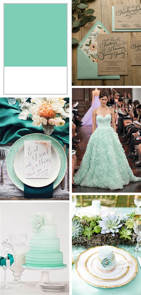 Pantone Spring 2015 Lucite Green Mint Weddings The Destination