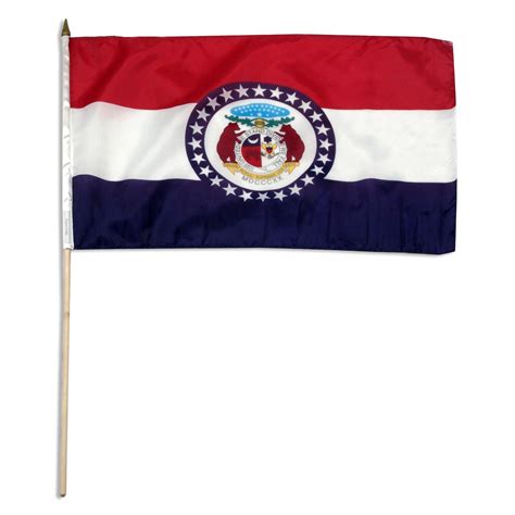 Missouri 12 X 18 Mounted Flag Buy Online 1 800 Flags
