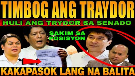 Huli Mga Traydor Sa Senadosenator Bato At Senator Tulfo Planong