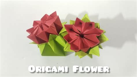 Origami Flower Paper Flower Reuploaded Youtube