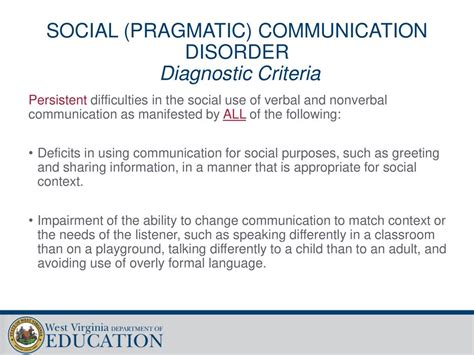 Social Pragmatic Communication Disorder Ppt Download