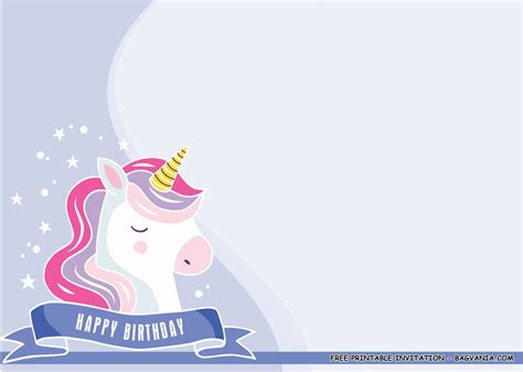 Free Printable Golden Unicorn Birthday Party Kits Templates Free
