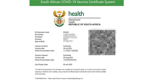 South Africa Has Launched A Digital Covid 19 Vaccine Certificate System