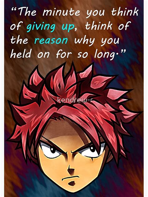Fairy Tail Natsu Dragneel Quotes Anime Touched With Photoshop And