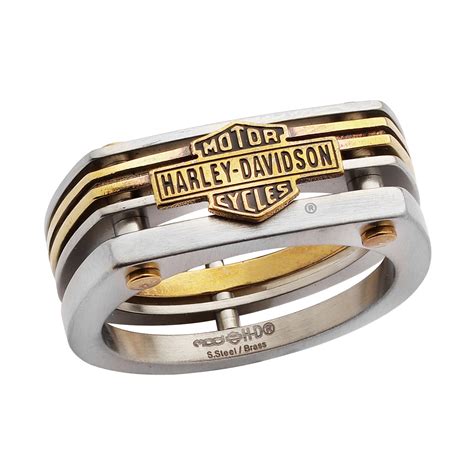 Harley Davidson ® Motorcycle Mod Jewelry® Stainless Steel Brass