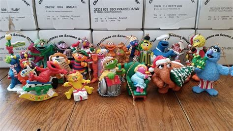 Grolier 23 Sesame Street Christmas Ornament Collection Jim Benson