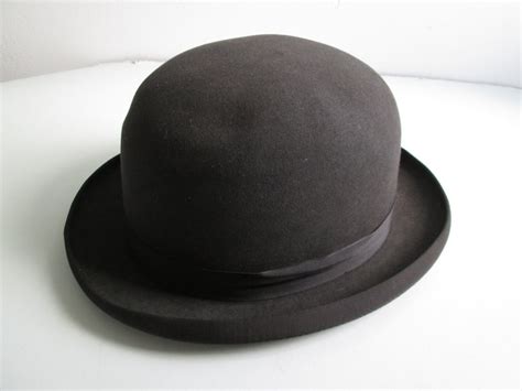 Vintage Derby Hat Bowler By Stetson Mens Hat Size 7 38 Felt