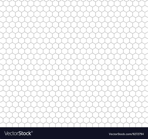 Gray Hexagon Grid Seamless Pattern Royalty Free Vector Image