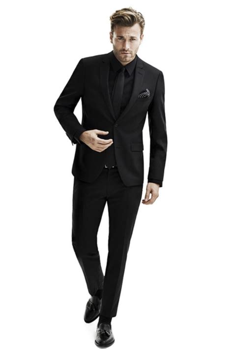 61 How To Wear Black Suit For Men Work Outfit Black Suit Men All
