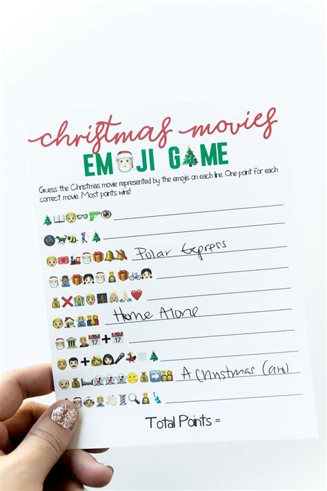 Free Printable Christmas Emoji Game Playfuns