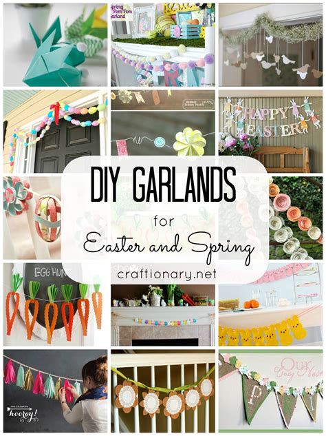 20 Diy Garlands For Easter And Spring Craftionary